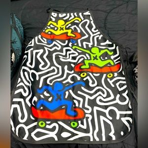 Keith Haring skateboarders apron